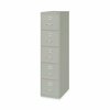 Hirsh Industries 15 in W 5 Drawer File Cabinets, Light Gray, Letter HVF1562LG